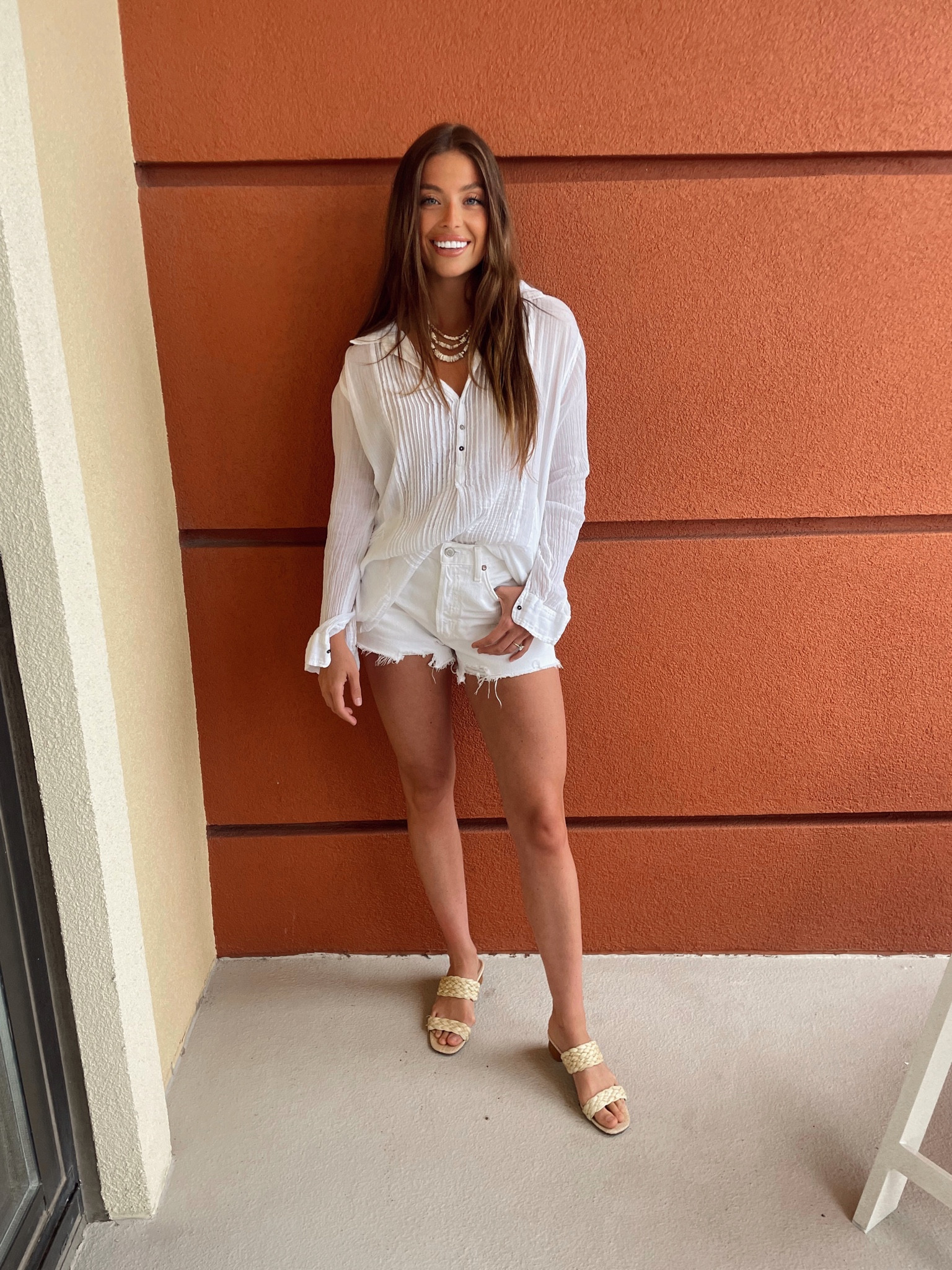 All white beach fit 
These white shorts are my favorite I’ve bought several colors and they are perfect for summer. The shoes are super comfy too  

#LTKFind #LTKtravel #LTKstyletip