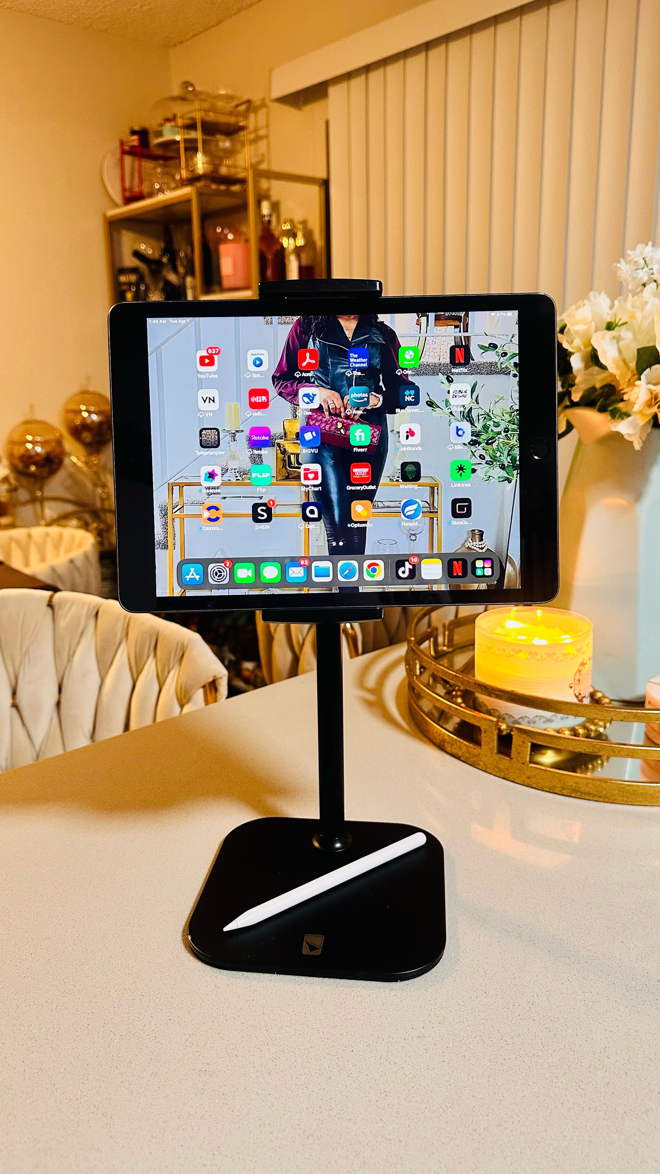 The **Cooper TabStand** is a versatile stand that effortlessly adjusts to your needs with its height-adjustable feature.

With a range from **13 to 20 inches**, you can easily find the perfect eye-level view for a comfortable experience. This can help reduce neck strain, making it ideal for long hours of use. What makes this stand unique is its **360° rotation** and tilt abilities. This means you can easily switch between portrait and landscape modes, giving you the flexibility you need for any task, be it working, watching videos or cooking. It’s perfect for those who like to have their devices at just the right angle. Durability isn’t compromised with the Cooper TabStand, which is made from **high-quality metal** and ABS materials. The metal-weighted base, secured with EVA foam, ensures that it stays put on any surface.

Its sturdy construction is backed by a **3-year warranty**, giving you peace of mind knowing it’ll last a long time.

Content creation equipment 
Cooper Tabstand
iPad stand, Viral, Fyp, Explore page

#contentcreationtips #1111 #3 #contentcreatortips #microinfluencer #over50 #lifestylebloggers