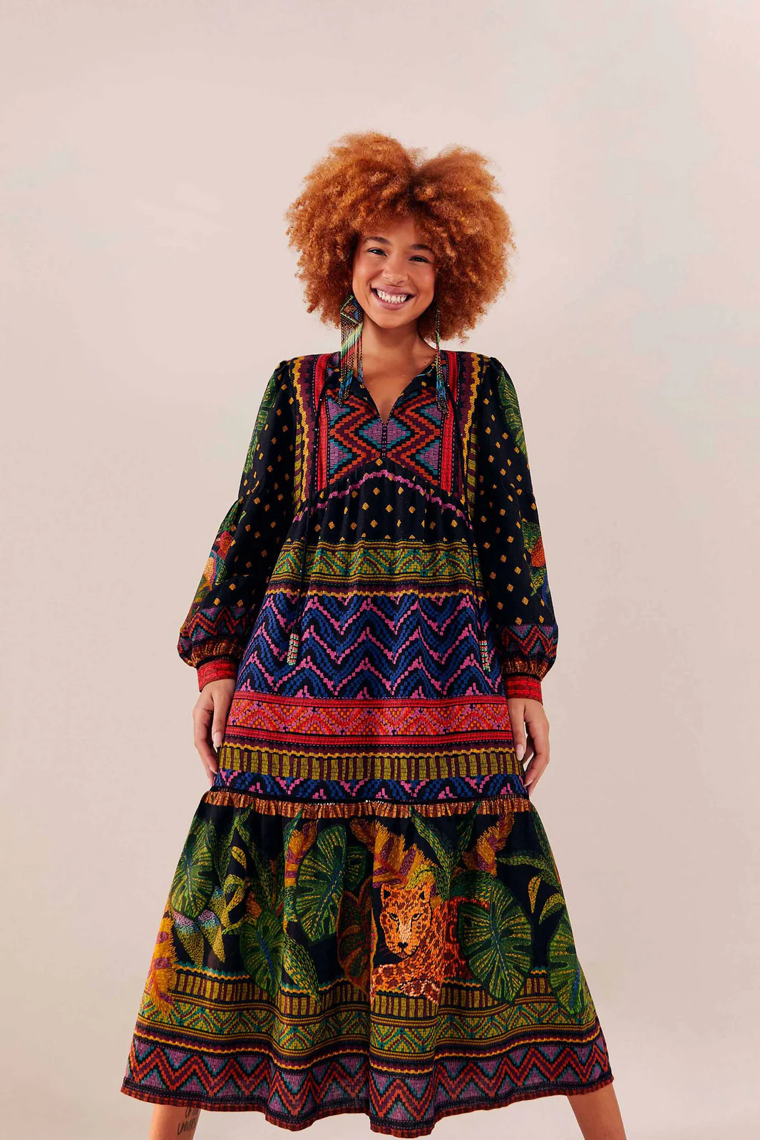 FOREST TAPESTRY MIDI DRESS | FarmRio (US)