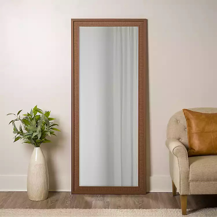 Brown Plank Profile Leaner Mirror | Kirklands