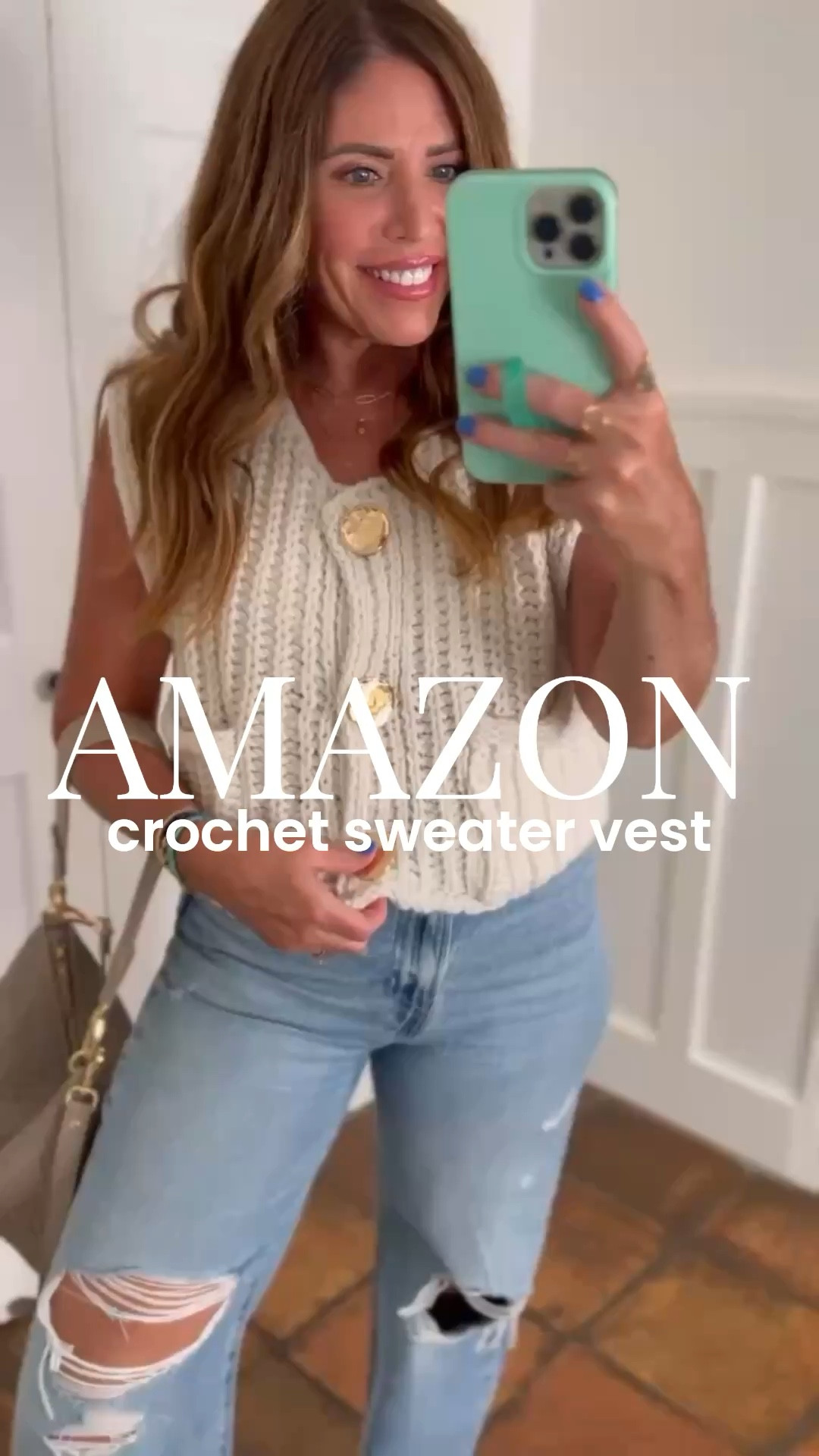 I love this crochet sweater vest 👌🏼😍 

This perfect spring vest comes in several colors and it is true to size I am wearing a medium you can style it so many different ways. Here are several. 

Dress it up or down/ wear it open or closed

Leather hand woven shoulder bag on sale $140 / 64% off


#LTKgrwm #LTKSaleAlert #LTKMidsize