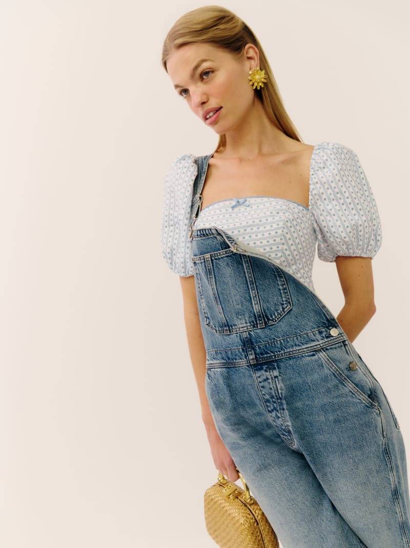 Marella Linen Top | Reformation (Global)