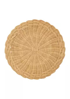 Crown & Ivy™ Rattan Charger | Belk