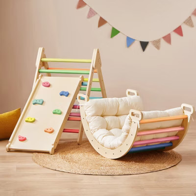 Tiny Land® 7-in-1 Rainbow Climbing Set with Play Pad | Target
