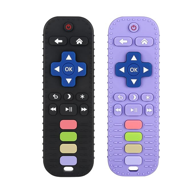 Chuya Baby Remote Control Teether Toy Chew Toy for Babies 3-24 Months Teething Relief Baby Toys f... | Amazon (US)