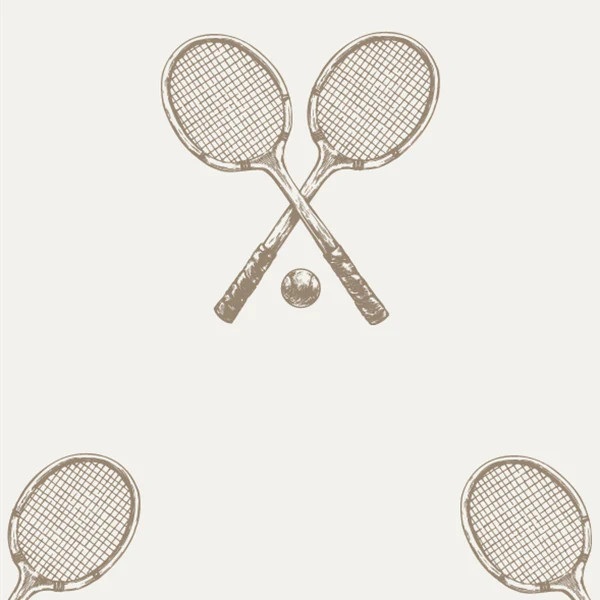 MH Wallpaper - Racquet | Monika Hibbs Home
