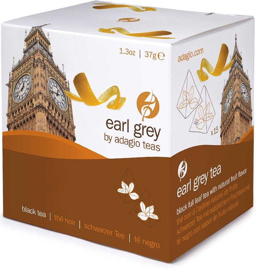 Adagio Teas, Earl Grey, Tea Bags, 15-count Package (Pack of 1) | Amazon (US)