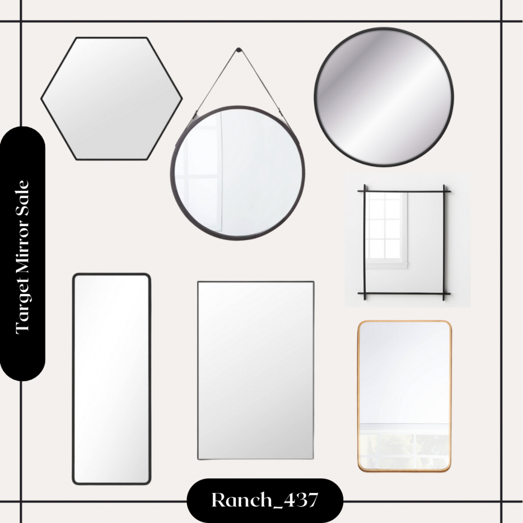 Target mirror sale online only! Many different styles, sizes, and shapes. 

Bathroom mirror, accent mirror, tall mirror, round mirror 

#LTKhome #LTKsalealert