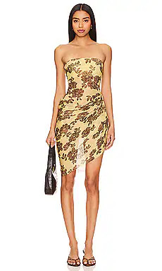 Bec + Bridge Malibu Bay Draped Mini in Citrus Plum Floral from Revolve.com | Revolve Clothing (Global)