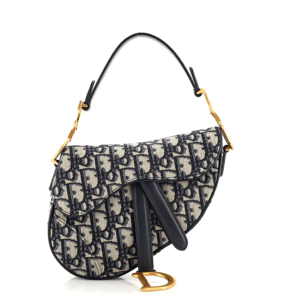 Saddle Handbag Oblique Canvas Mini | Rebag