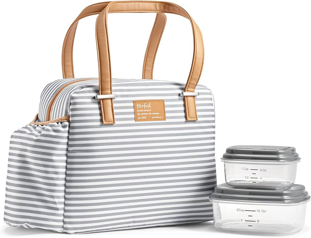 Fit & Fresh Lunch Bag For Women, Insulated Womens Lunch Bag For Work, Leakproof & Stain-Resistant... | Amazon (US)