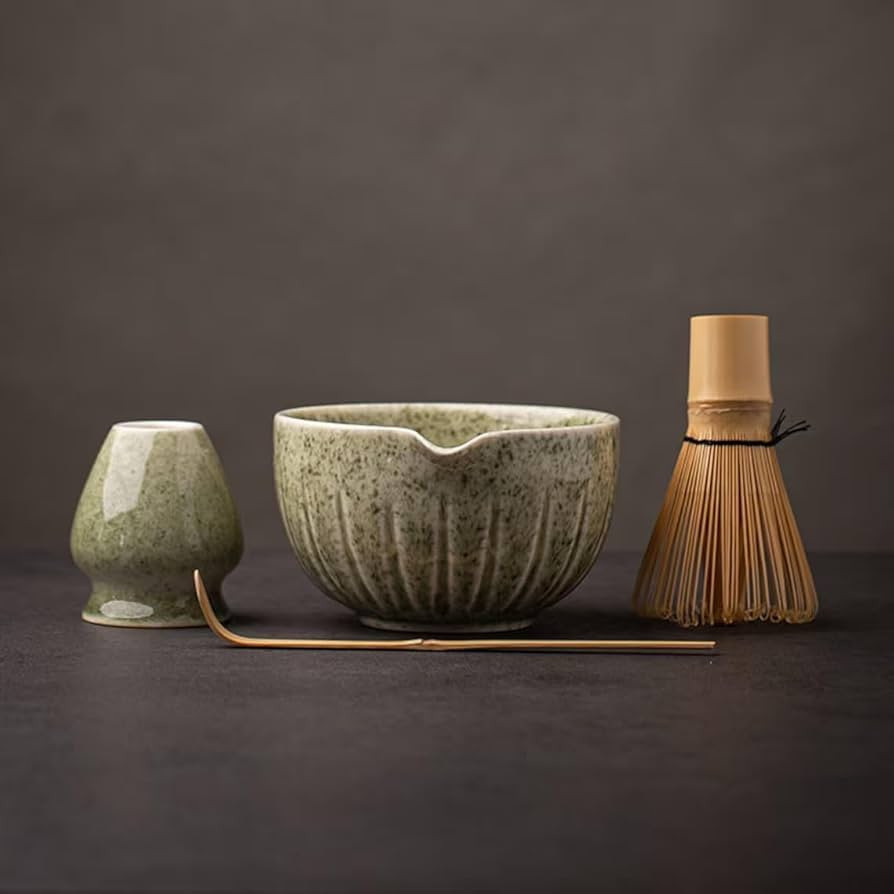 TANG PIN Matcha Set - Match Bowl and Whisk, 15 OZ, Matcha Scoop | Matcha Whisk Stand (Chasen Hold... | Amazon (US)
