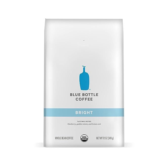 Blue Bottle Coffee Home Blend Bright Organic Whole-Bean Coffee, Lighter Roast, 12 oz | Amazon (US)