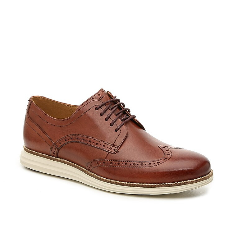 Cole Haan Original Grand Wingtip Oxford | Men's | Cognac | Size 8.5 | Oxfords | Wingtip | DSW