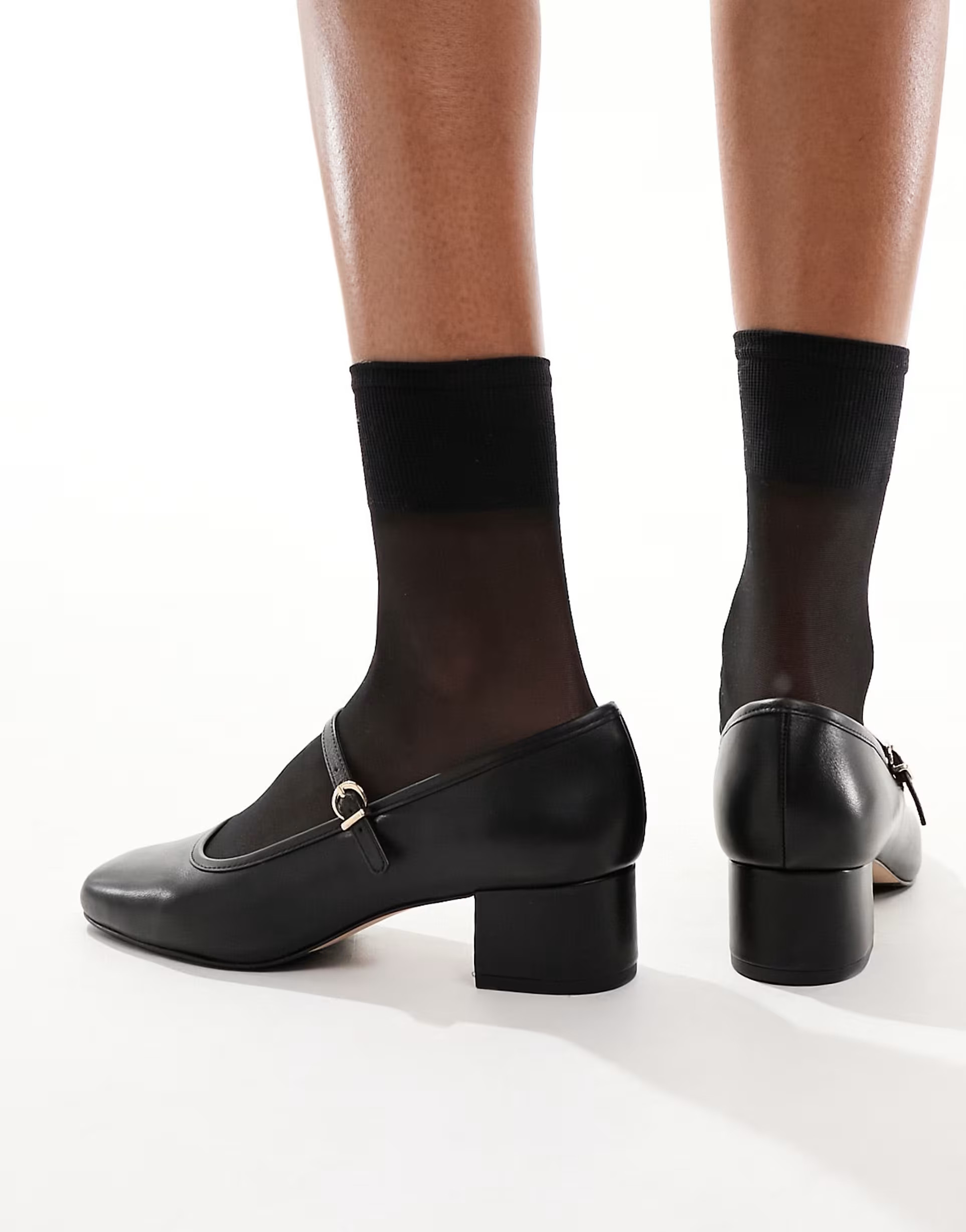 & Other Stories heeled mary jane pumps in black | ASOS (Global)