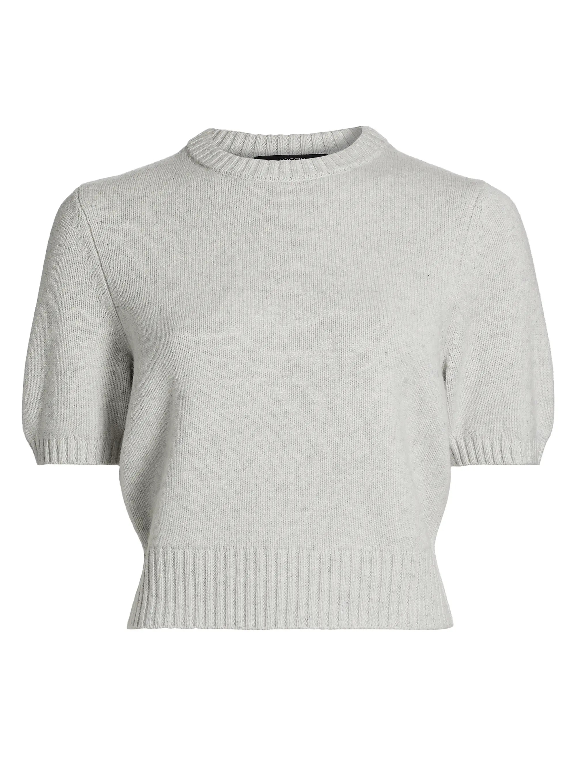 Elsie Wool-Cashmere Short-Sleeve Sweater | Saks Fifth Avenue