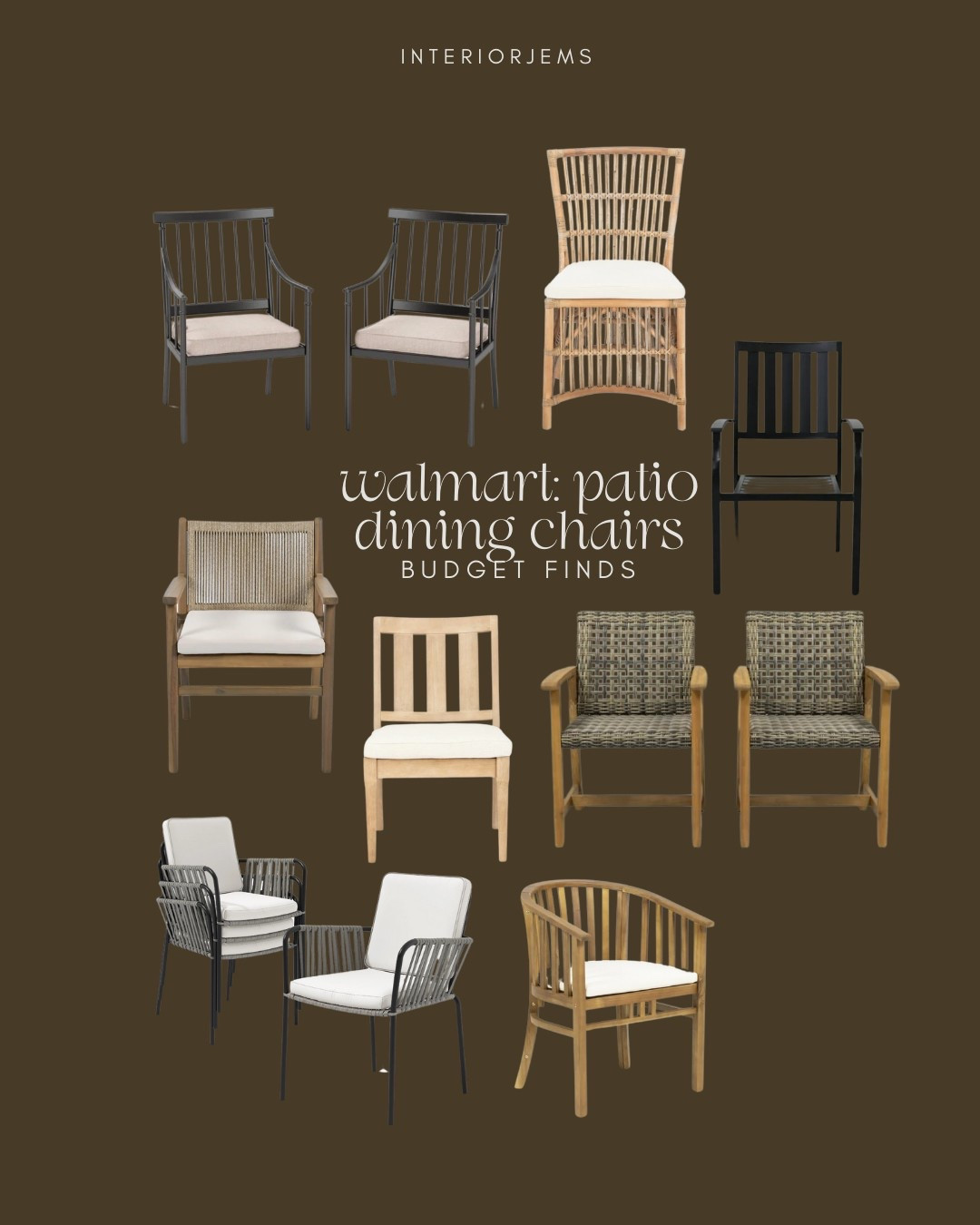 Walmart, patio dining chairs, set of outdoor dining chairs, woven outdoor dining chairs, affordable porch, and patio from Walmart

#LTKStyleTip #LTKHome #LTKSaleAlert