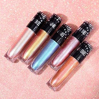 UCANBE 5Pcs/lot Dazzling Glitter Liquid Eyeshadow Set Makeup Metals Foil Shimmer Chameleon Eye Shado | Amazon (US)