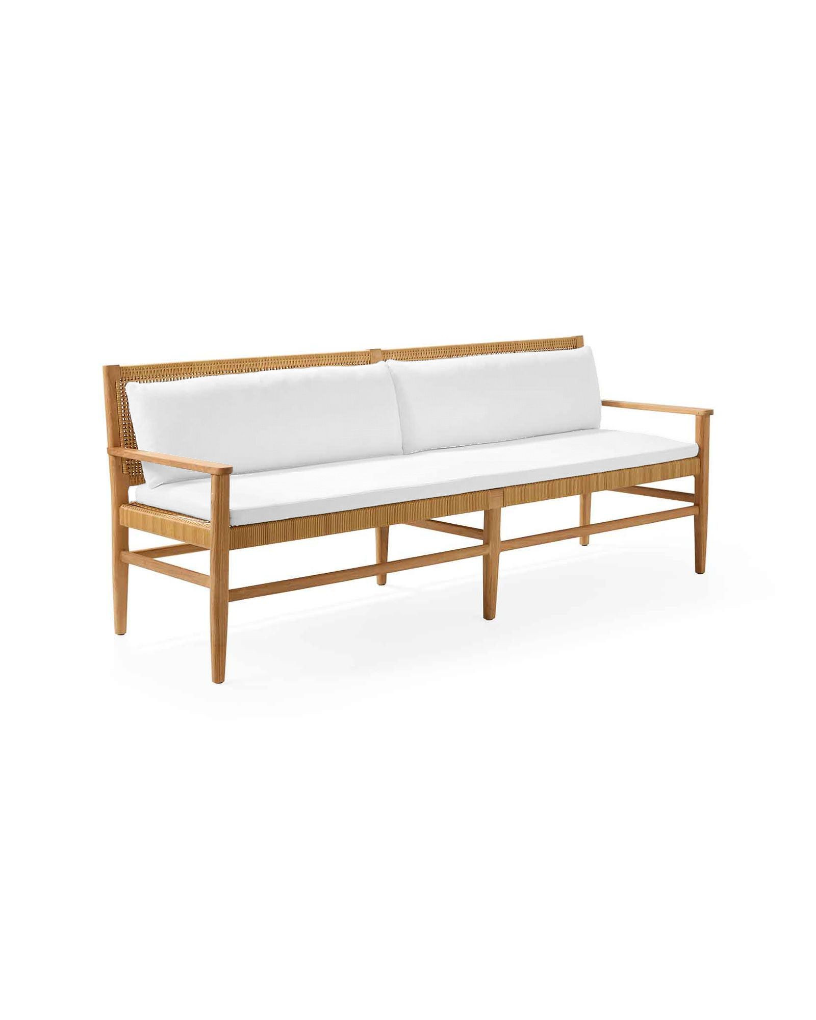 Tiburon Teak Sofa with Cushions | Serena and Lily