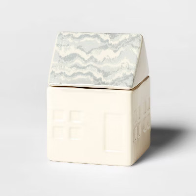 2 Wick Ceramic Lidded House Candle 14oz - Threshold™ | Target