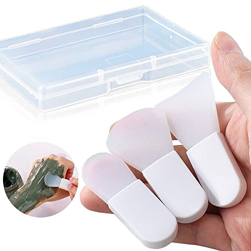 Face Mask Applicator Brushes, Mini Makeup Spatula Portable Beauty Tools Set for Facial Mud, Cosmetic Mask, Facial Clay, Eye Mask, Body Lotion, Body Butter, Serum, Cream. 3PCS Soft Silicone Brush Suit | Amazon (US)
