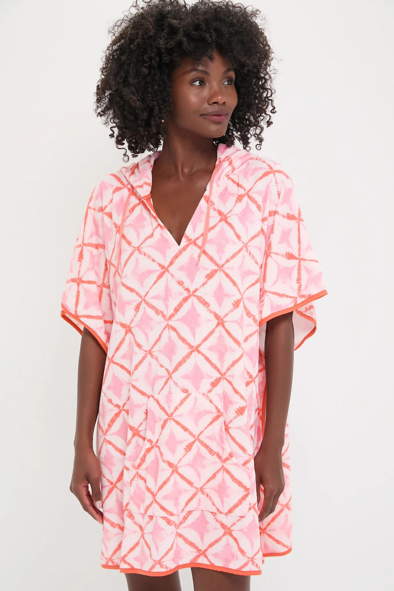 Coral Medallion Terrycloth Cabana Coverup | Tuckernuck (US)