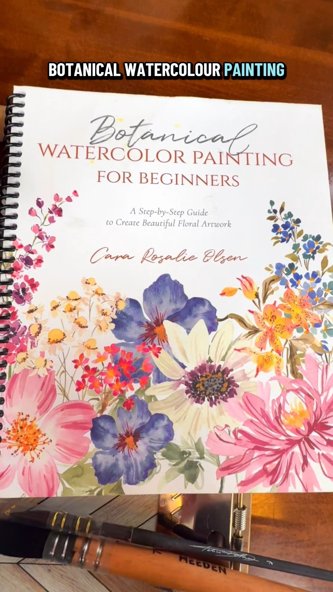 Botanical Watercolor for Beginners, a bestselling loose watercolor tutorial that is spiral bound for the ability to lay it flat while studying. This books gives step by step with pictures to help anyone learn loose watercolor techniques. Perfect for the holidays for decor, greeting cards, gift tags, and more! #watercolorbook #watercolortutorial #ad #loosewatercolor #botanical #floral #guidedtutorial #learn

#LTKHoliday #LTKHome #LTKGiftGuide