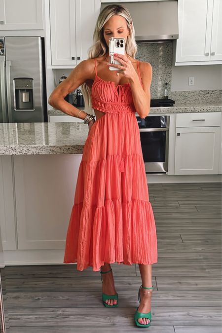 Coral sundress