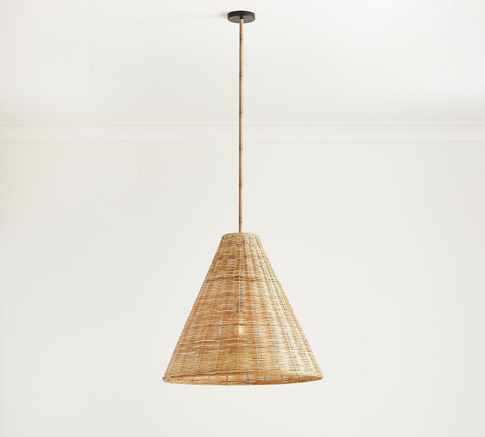 Marion Woven Cone Pendant | Pottery Barn (US)
