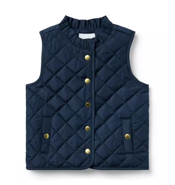 The Quilted Ruffle Collar Vest | Janie and Jack