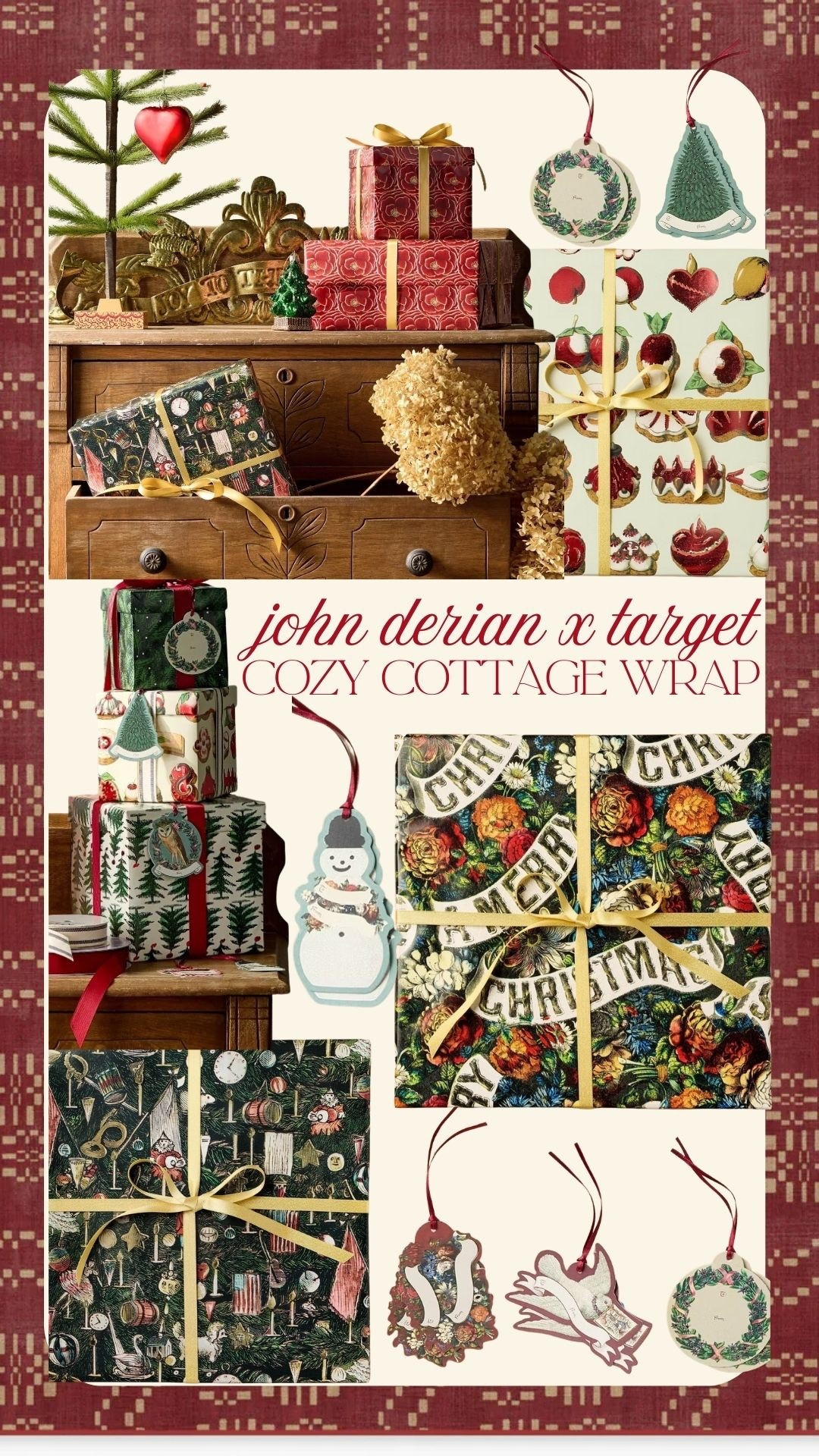 Cozy cottage wrap by one of my favorite artists, John derian! Love these so much! 

#LTKHoliday #LTKSeasonal #LTKGiftGuide