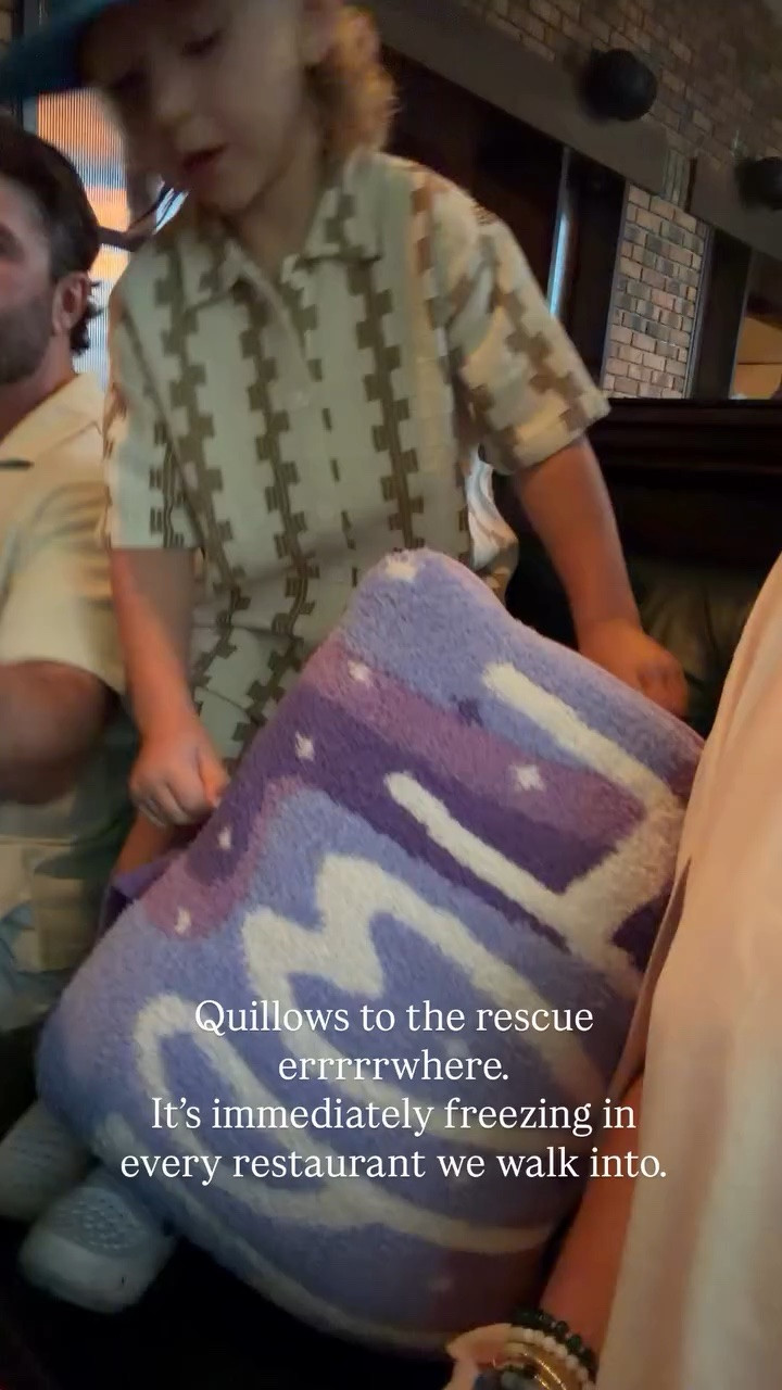 Quillows to the rescue errrrrwhere.
It’s immediately freezing in every restaurant we walk into.
