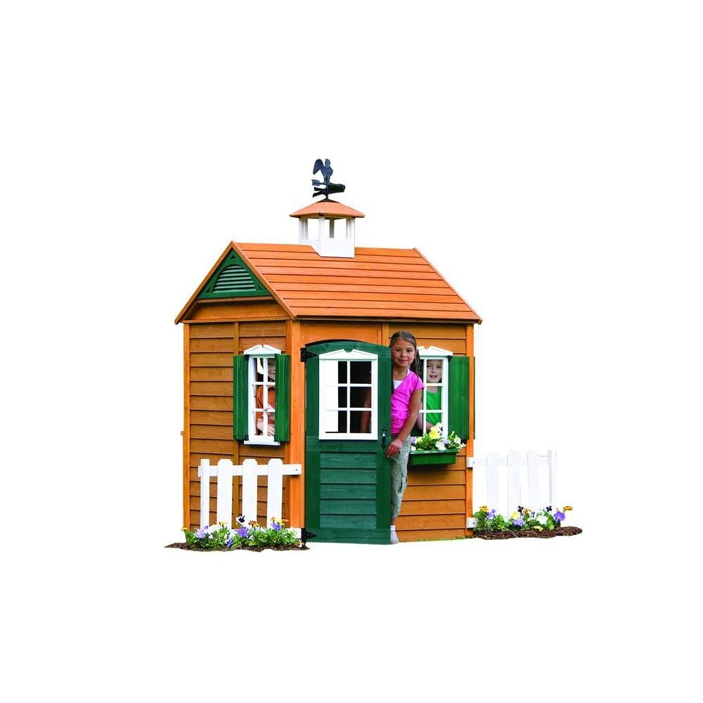 KidKraft Bayberry Wooden Playhouse | The Home Depot