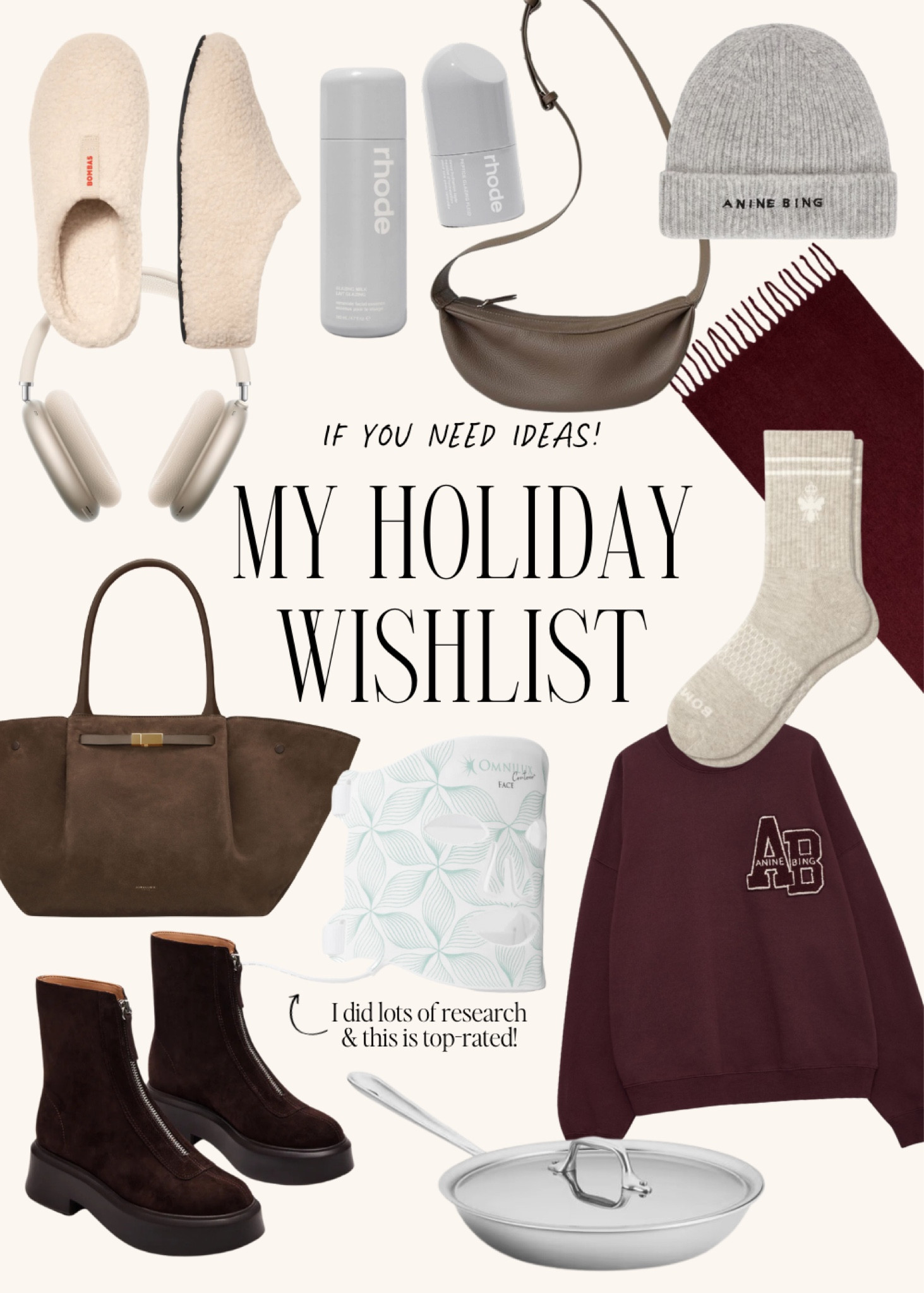 My holiday wishlist for anyone who needs ideas! A few splurge items and some things that have been at the top of my list that I haven’t bought for myself 🙃

Holiday wishlist, Christmas wishlist, holiday gift guide, gifts for her, gift ideas for her, cozy gifts, skincare gifts, beauty gifts, fashion gifts 

#LTKGiftGuide #LTKHoliday #LTKCyberWeek