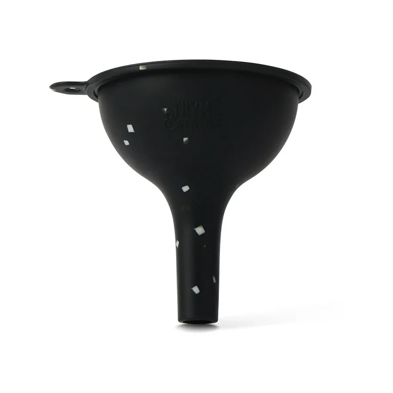 Thyme & Table Mini Silicone Funnel, Black with Cream Dots - Walmart.com | Walmart (US)