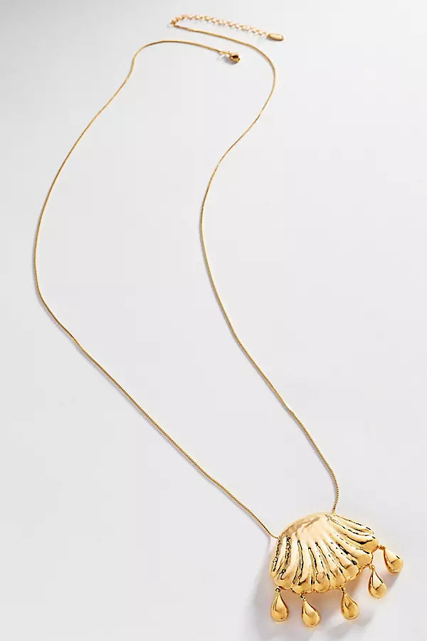 Metal Shell Pendant Necklace | Anthropologie (US)