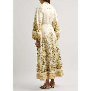NWOT Zimmermann Golden Floral-print Linen Maxi Dress size 0P/ US 0-2 | Poshmark