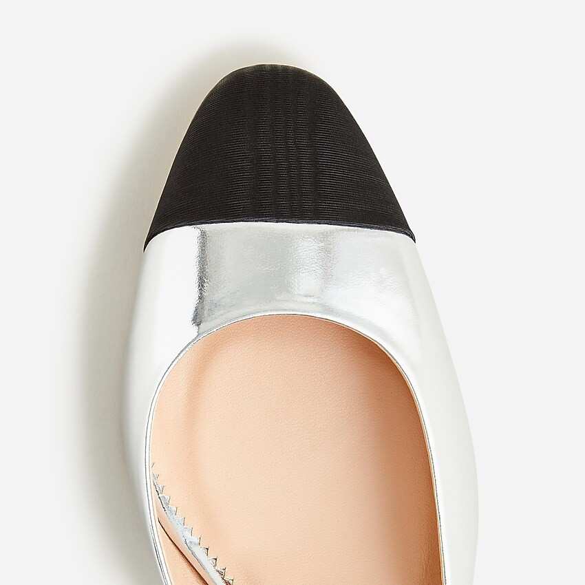 Millie ankle-strap heels in Italian metallic leather | J. Crew US