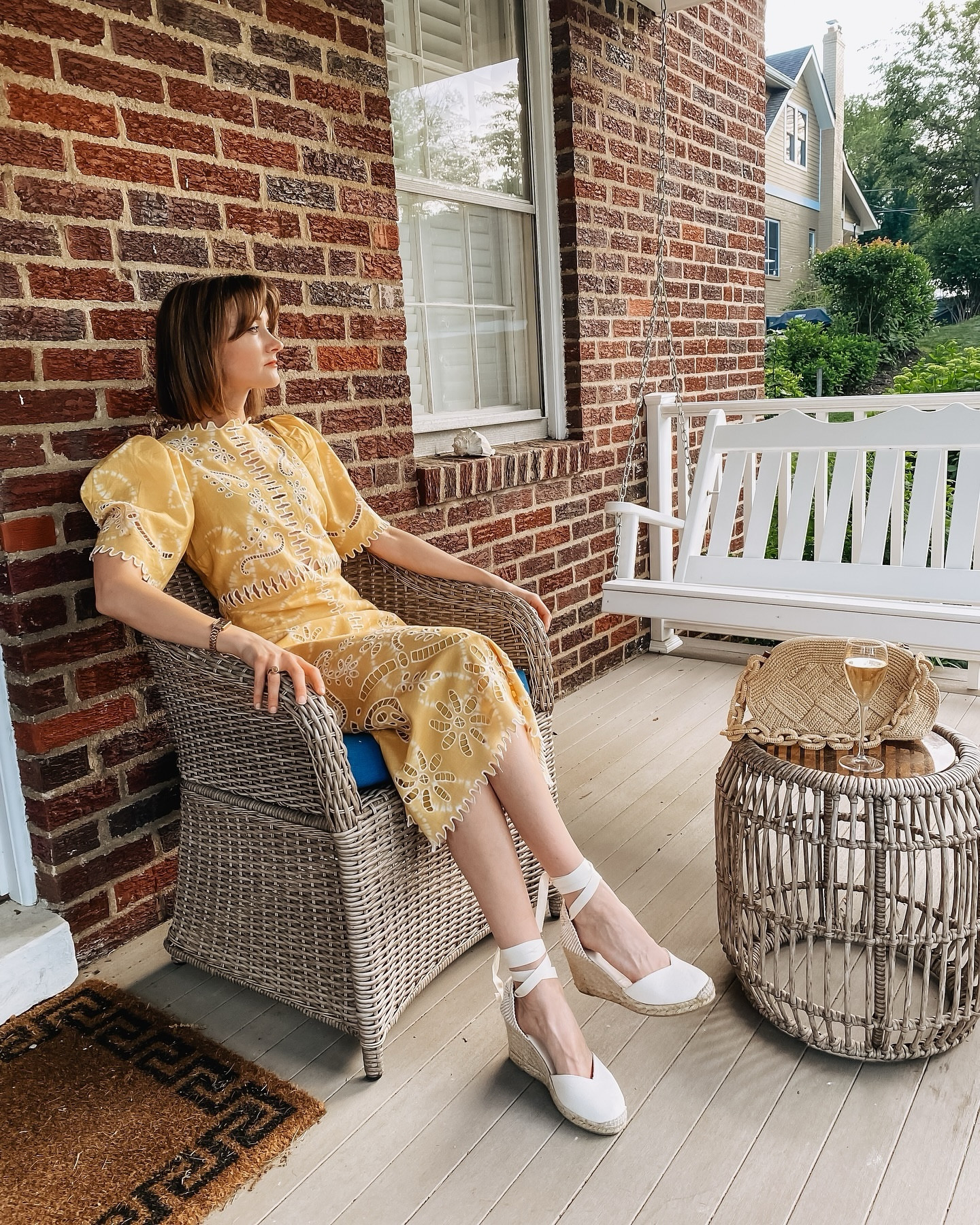 This gorgeous dress is currently on sale in 3 different colors! Love how it looks with these espadrilles & straw bag. 

#LTKShoeCrush #LTKItBag #LTKSaleAlert