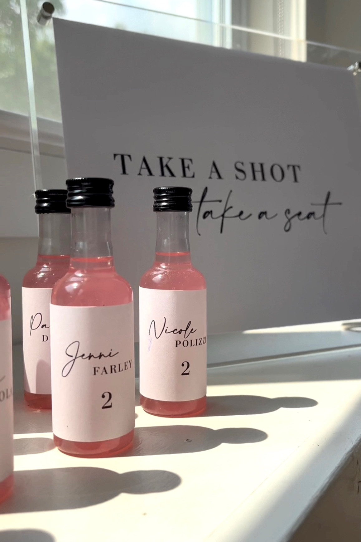 DIY Take A Shot Take A Seat Wedding Seating Chart

#LTKwedding