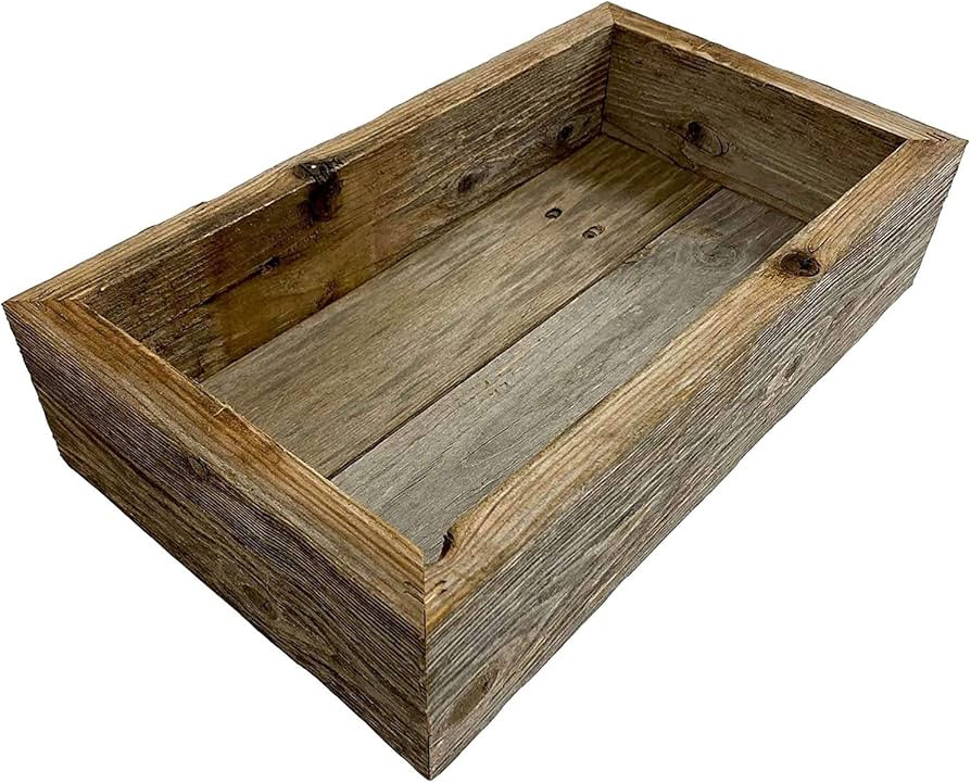 BarnwoodUSA Small Rustic Wooden Box | Best for Wood Flower Planter, Toilet Top Storage Boxes, and... | Amazon (US)