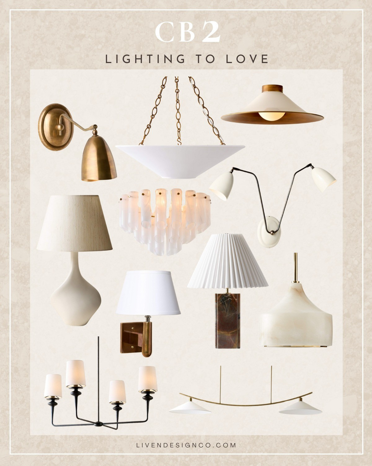 Cb2 lighting. Modern chandelier. Pendant. Brass sconce. Flush mount light. Pleated shade lamp. Statement chandelier. 

#LTKSeasonal #LTKHome #LTKSaleAlert