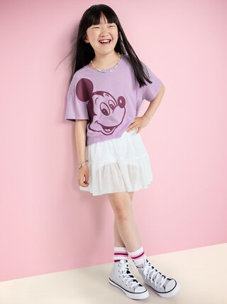 Old Navy x Disney© Cropped Graphic Raw-Edge T-Shirt for Girls | Old Navy (US)