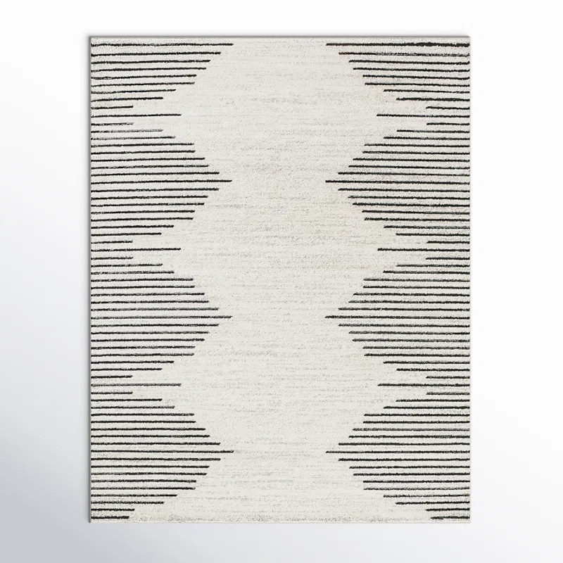Damarcus Geometric Cream/Black/Gray Area Rug | Wayfair North America