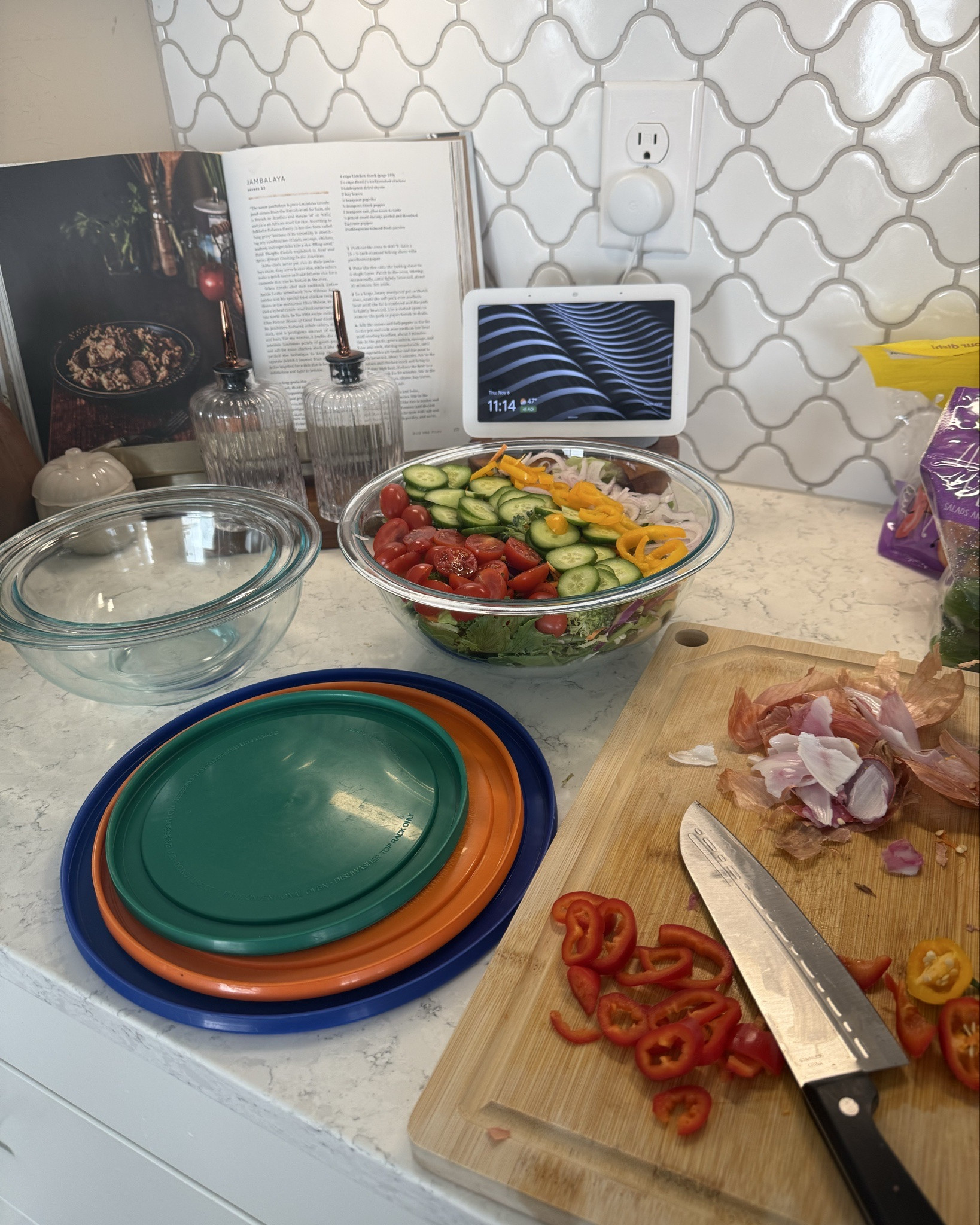 My favorite salad bowl. 🥗 
And my favorite salad to make. Eat your colors! It definitely helps me eat more veggies! 🥕🥦 🍅 
#healthyeating #saladbowl #salads 

#LTKFamily #LTKHome #LTKGiftGuide