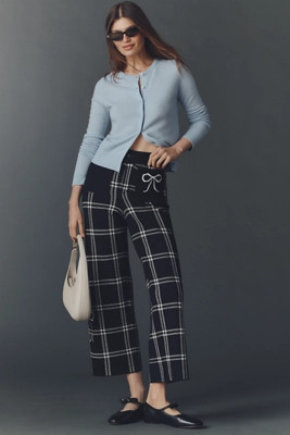 The Colette Sweater Crop High-Rise Wide-Leg Pants by Maeve | Anthropologie (US)