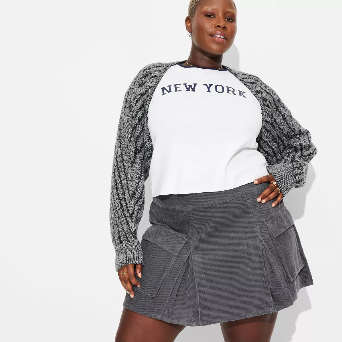 Women's Corduroy Cargo Pleated Mini Skirt - Wild Fable™ | Target