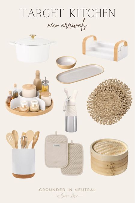 These target kitchen essentials are perfect for a  cozy kitchen refresh. I’m loving the white spice rack and beige oven mitts! So cute!

#LTKStyleTip #LTKHome