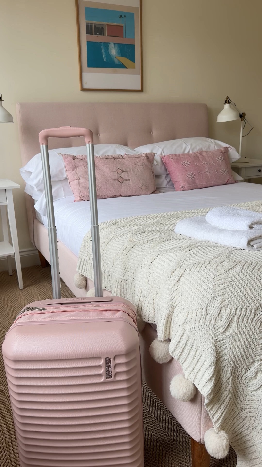 Love when my pink suitcase matches my pink hotel room ♥️🌸✨

#LTKTravel