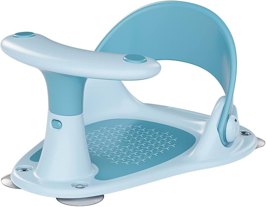 Alwytlon Baby Bath Seat, Infant Bath Seat Baby Bathtub Seat for Sit-Up Bathing, Provides Backrest... | Amazon (US)
